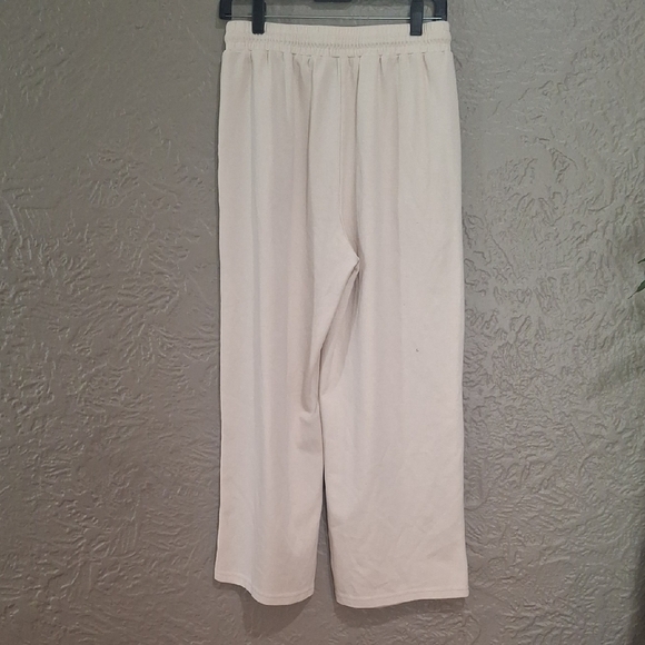 Neutal Ground Wome's Elegant Cream Wide Leg Pants Size M - Picture 5 of 10
